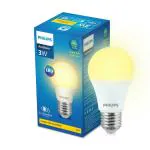 PHILIPS 3-watt LED Bulb | AceSaver LED Bulb | Base: E27 Light Bulb for Home | Warm White, Pack of 1