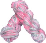 Simi Enterprise Multi, Pink Grey Mix Wool Oswal Art Craft Hank Hand Knitting Wool, Sm-Ctb, 300 G