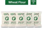 Goshudh Whole Wheat Flour 5 kg (1Kg X 5 Pack)
