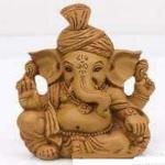 SoilMade Soil Ganesh Idol Brown Colour Size Approx 8 CM