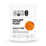 Nutrixia Amba Haldi Powder Churna-Mango Ginger Turmeric-curcuma aromatica 450 Gms