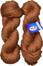 Simi Enterprise Brown Wool Popeye Wool Hank Hand Knitting Wool, Art Craft Soft Fingering Crochet Hook Yarn, Needle Knitting Yarn Thread Dyed, 200 G