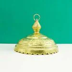 pujaNpujari Brass Chatra Chattar for god and Temple with Attached Hook for Puja Room