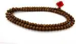 Shivoham Sitare Brown Men Wood Natural Chandan 9 mm Sandalwood 108 Beads Mala Chains