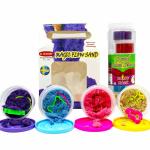 Rabbit Gift Pack Sand 500 g 4 Color, Crystal Slime Party Pack of 6 Combo Multicolor