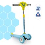 Dash Speedy Scooter with LED Lights and Music, Adjustable Height, Perfect fit for your kid, Road Runner Kick Scooter for Kids, Skating Scooter for Kids, Capacity 45 kg (3+ years, Blue)