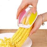 Kalindi Magic Plastic with Steel Blades Corn Remover Kernel Stripper Peeler Cutter Seeds Remover