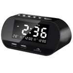 Dolphy Black Abs Dock Station Dual Alarm Clock