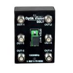 Optik Vision Gold FTTH 6 Way RF Converter Powerless Node Optical Receiver Fiber Black
