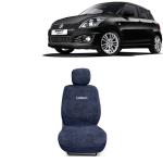 Kingsway Towel Fabric Car Seat Covers for Maruti Suzuki Swift, 2011 - 2017 Model, Material: 100% Cotton, Color : Grey, Complete Set of All Seats (Car Specific Front + Rear Seat Covers)