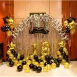 SHANAYA Happy 18th Birthday Decoration Foil Balloon Kit (52 Pieces)