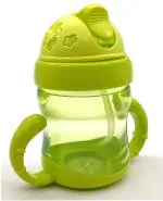 Johnnie boy Premium Baby Straw Sipper Bottle BPA Free & Non Toxic for Baby or Kids (Green)