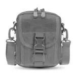 CARRY TRIP Unisex Sling Bag Multipurpose Tactical Bag Hiking Utility Belt Bag Molle Pouch Travel Bag Mobile Sling Bag Black Color