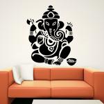 Decor Villa Wall Sticker ( Shri ganesh ji ,Surface Covering Area 23 x 26 Inch)