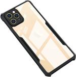 Meephone Mobile Cover for Iphone 12 Pro (Black, Transparent, Grip Case, Pack of 1)