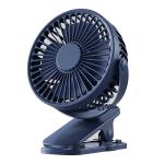 MyHomesWorld 6 inch Portable Clip on Fan, Battery Operated USB Fan, Small Desk Fan with 3 Speeds, Strong Clamp, Rotate Personal Fan for Office Home Dorm Stroller