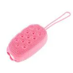 TVAT Bath Body Brush Silicone body scrubber Soft Bath Body Brush with Shampoo Dispenser - Skin Massage shower brush for men women kids unisex (Multicolor)