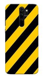 Mobiera Black Yellow Stripes Pattern Printed Back Cover Case For Xiaomi Redmi Note 8 Pro