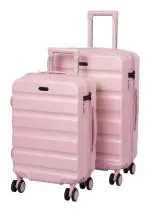 ROMEING Venice Polycarbonate Hard-sided Luggage Set of 2 Trolley Bags (Pink) (55 & 65 cm)