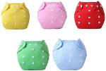Mom's Pride Baby Bucket Multicolor All-In-One Bottom-Bumpers Cloth Diaper (Pack Of 5)