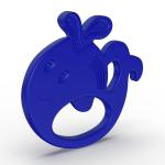 Buddsbuddy BPA Free ZUZU Animal Shape Silicone Baby Teether for Newborn Babies, Blue