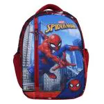 Kuber Industries Marvel Spiderman Backpack|4 Compartment School Bags for kids|Durable School Bags for Boy Travel,School with Zipper Closure (Red)