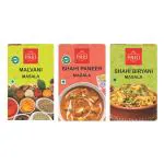 Shudh Pari Combo of Malvani Masala ( 50 g ) , Shahi Paneer Masala ( 50 g ), Shahi Biryani Masala ( 50 g ) ( Pack of 3 ) - Authentic, Aromatic,Flavourful Spice Mix - Easy to Cook