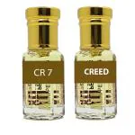 Ali Perfumes Combo Attar Pack (1.Creed 6 ML) (2.CR7 6ML) Fresh Floral Long Lasting Fragrances