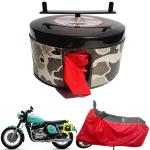 BIKEBLAZER Gun Metal Black Jawa Perak and Jawa Cruiser Nylon All Weather Resistant Bike Body Cover