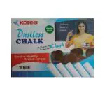 NANDA STATIONERY MART Kores Dustless White Coloured Chalk 12N