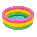 Trade Globe Water Pool Bath Tubs for Kids | Outdoor & Indoor Swimming Bath Tub for Kids Pool Bathing Tub - Portable and Foldab Round Sunset Glow Baby Pool - Size 2 Feet
