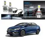 Feelitson White Car C6 H4 Compact Design 36W/3800Lm Led Headlight For Maruti Suzuki Ciaz 2018 (Pack Of 2)