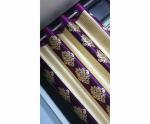 Tanyugg Motif Purple Polyester Door Curtain 7x4 ft (Design Damas 3D Bullet)