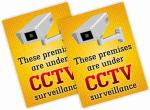 Cvanu These Premises are under CCTV Surveillance Emergency Sign
