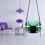 Boffle Bottle Green Polyester, Wood, Cotton Baby Garden Swing - 6 Months To 3 Years Up To 20 Kg