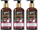 Look Hair Red Onion Shampoo All Hair Types Men and Women 300 ml pack of 3