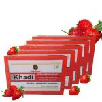 Shiwalya Strawberry Skin Soap Handmade,100% Pure Natural Whitening & Brightening Soap For Men & Women - Pack of 5 | Each 125G |