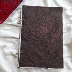 Deckle Papers Handmade Deckle Edge Paper Refillable Calligraphy Book, Sketchbook Ring Bound Watercolor Khadi Sketchbook 100% Cotton Rag Paper A4- 150gsm- 40 Pages Size-8.3 x 11.7 Inches Brown-HPDJ-109