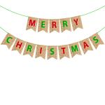 Zyozique Merry Christmas Paper Banner- Christmas Holiday Party Decorations,Santa Festive Party Decor