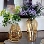 UM Creaciones Amber Flower Vase Set