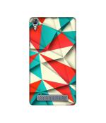 Casotec Red Blue White Pattern Design Printed Silicon Soft TPU Back Case Cover for Micromax Canvas Fire 6 Q428