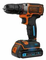 Black Decker 18 V Reversible Plastic Cordless Drill Machine Driver
