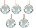 APNA KANHA Crystal Products Feng Shui / Vastu Crystal Ball Decorative Showpiece (Pack of 5)