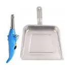 Blue Wonder Dolphine Shape Electric Gas Lighter With Stainless Steel Dust Pan and Multicolour, Pack of 2