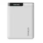 Teknobyte Paco Power Bank 10000 mAH Lithium Polymer 10W Fast Power Delivery Charging, Input Type C , Micro USB, Output USB Type A, (White)