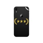 GADGETSWRAP Printed Vinyl Skin Sticker for Apple iPhone XR - Three Gold Star