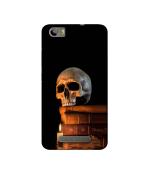 Casotec Skull Magic Candles Books Design Printed Silicon Soft TPU Back Case Cover for Micromax Canvas Juice 4G Q461