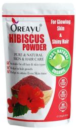 OREAYU Hibiscus/Gudhal Powder Organic Hand Picked for Hair | Skin | Face | Natural & Herbal | - 250 Grams, Hair/Face Pack