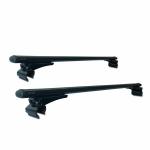A-WAY Black Car Cross Bars for Flushed Rails - Pack Of 2