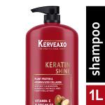 KERVEAXO Ultra Smoothening Shampoo For Men & Women For Dry & Rough Hair With Keratin & Argan Oil 1L